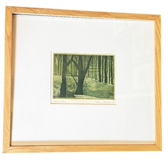 Green Trees Framed Print by Thomas J. Norulak, 1999, Signed by Artist - Picture 6 of 6